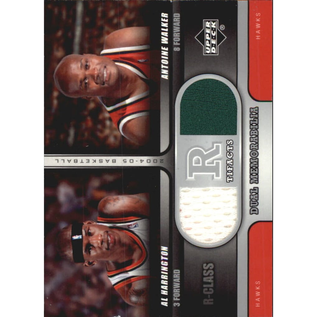 2004-05 Upper Deck R-Class R-Tifacts Dual #HW Al Harrington/Antoine Walker