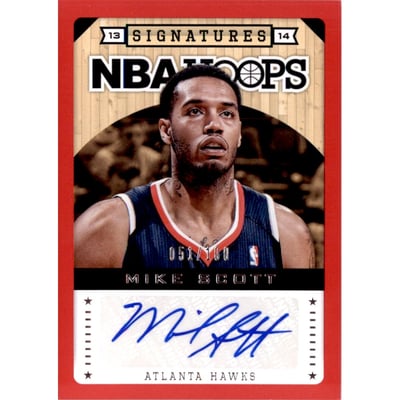 2013-14 Hoops Autographs Red #40 Mike Scott/100