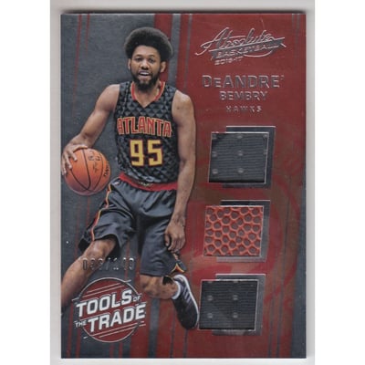 2016-17 Absolute Memorabilia Tools of the Trade Rookie Materials Trio #3 DeAndre' Bembry
