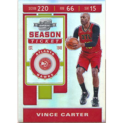 2019-20 Panini Contenders Optic Silver #65 Vince Carter