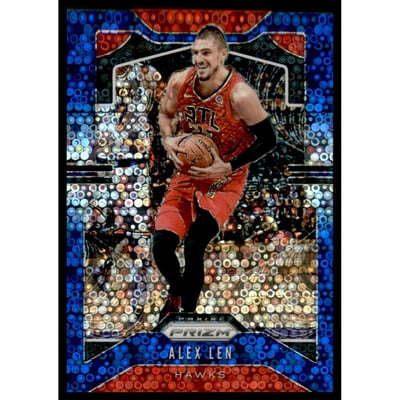 2019-20 Panini Prizm Prizms Fast Break Blue #38 Alex Len