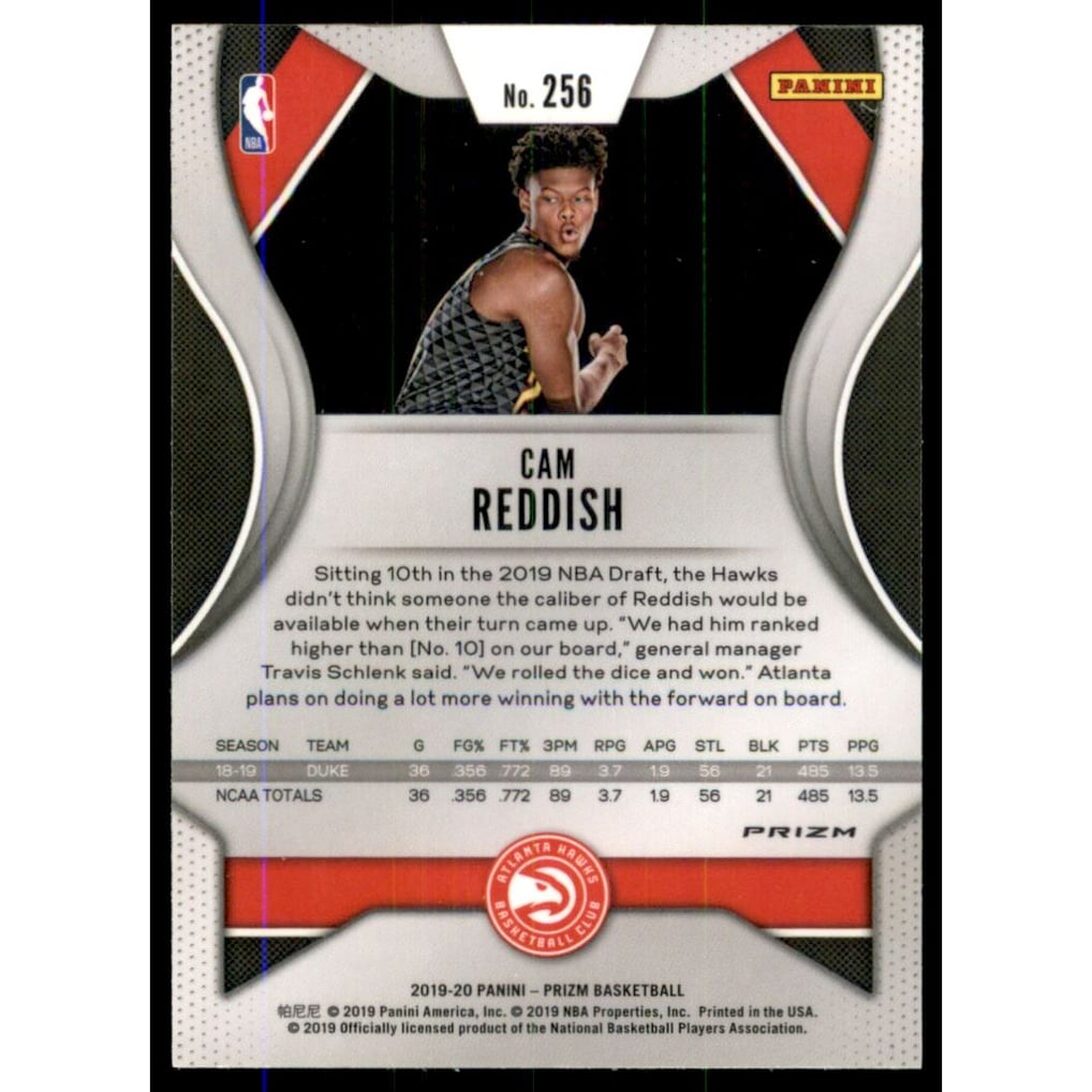 2019-20 Panini Prizm Prizms Fast Break #256 Cam Reddish