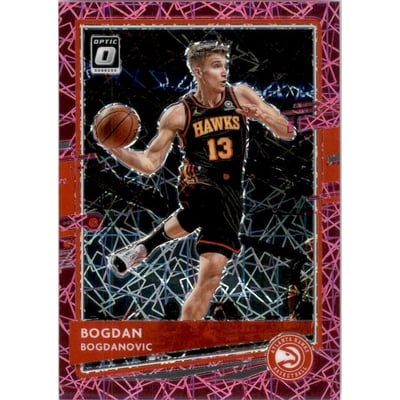 2020-21 Donruss Optic Pink Velocity #104 Bogdan Bogdanovic