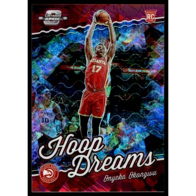 2020-21 Panini Contenders Optic Hoop Dreams Red Cracked Ice #24 Onyeka Okongwu