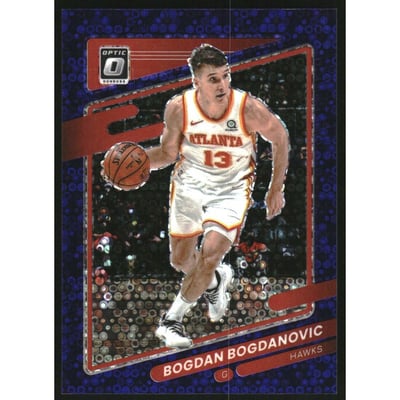 2021-22 Donruss Optic Fast Break Purple #32 Bogdan Bogdanovic