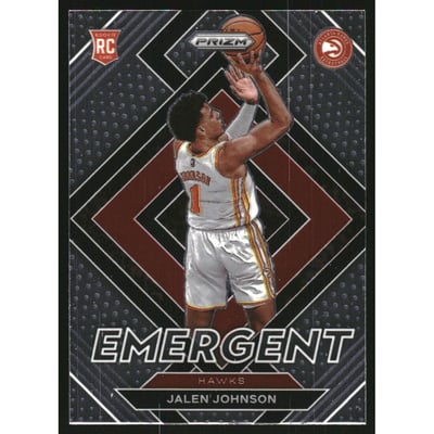 2021-22 Panini Prizm Emergent #18 Jalen Johnson