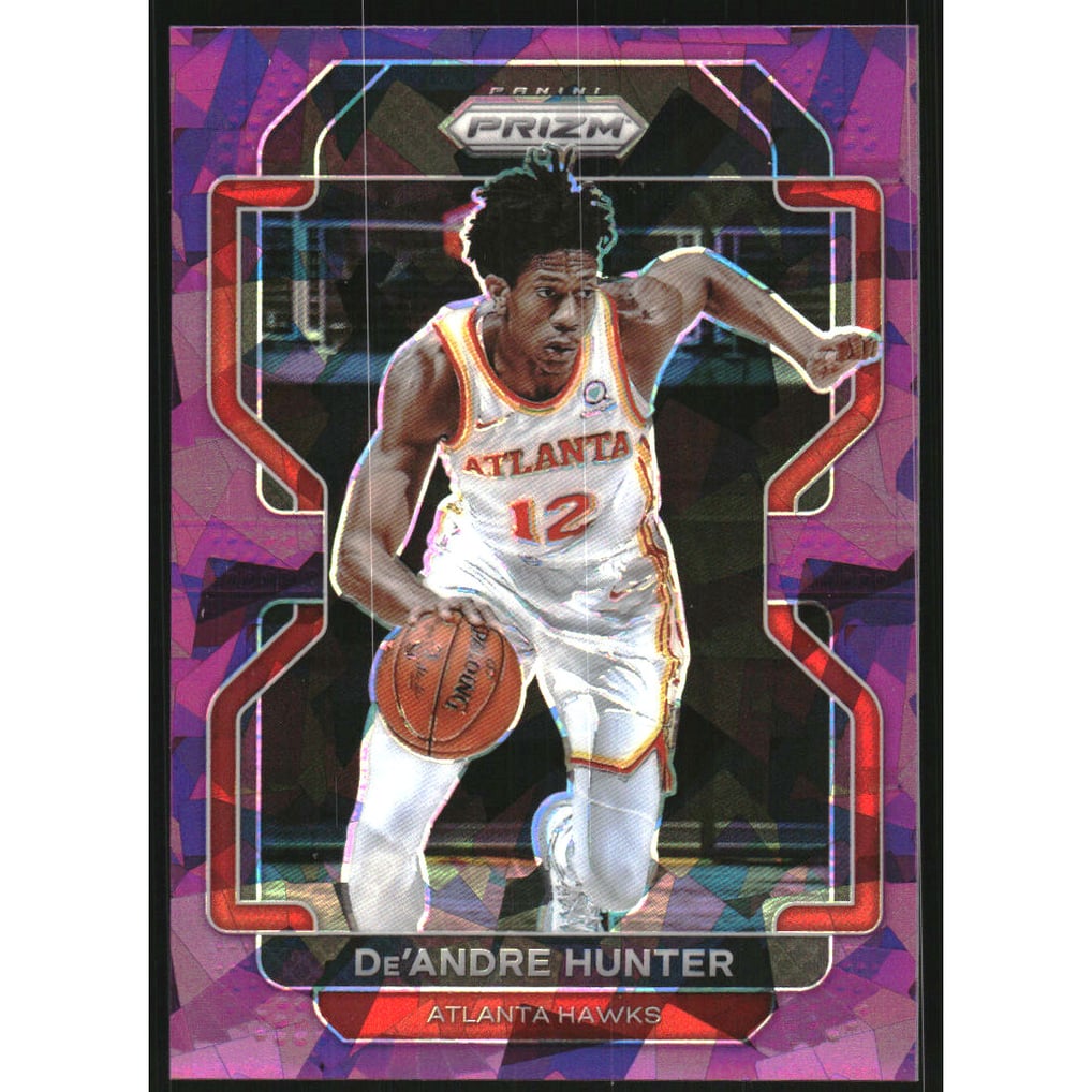 2021-22 Panini Prizm Prizms Purple Ice #73 De'Andre Hunter