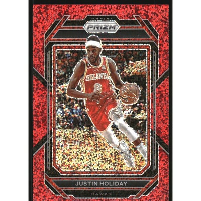 2022-23 Panini Prizm Prizm Red Sparkle #151 Justin Holiday