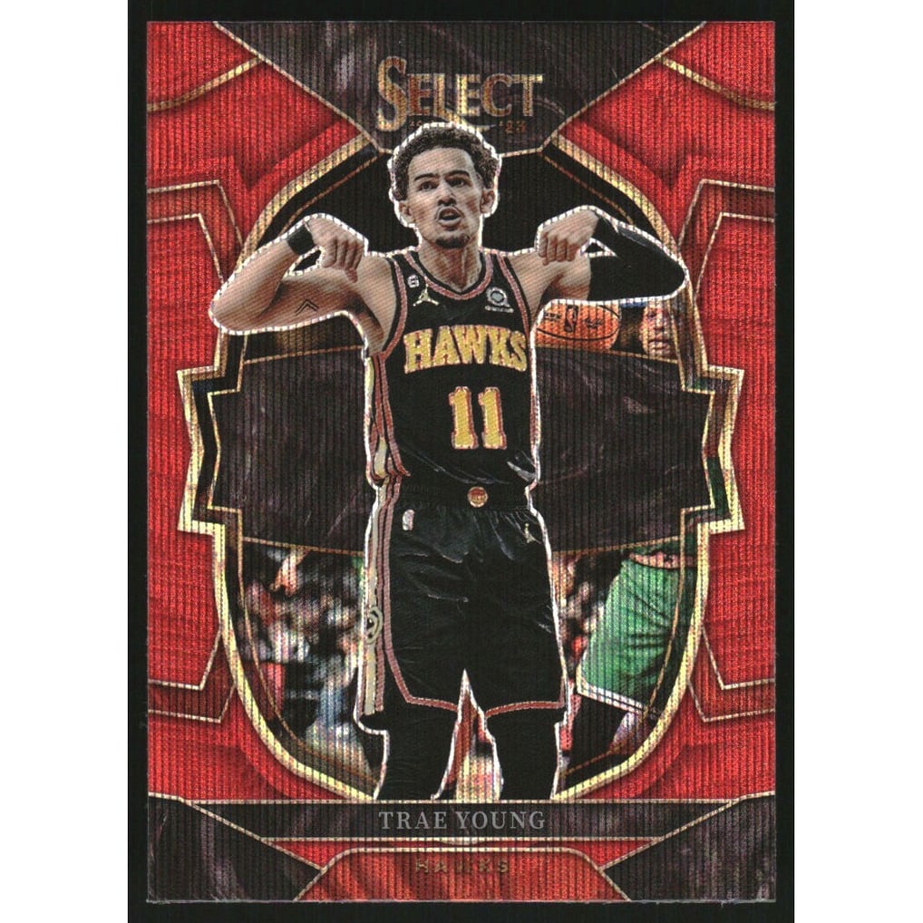 2022-23 Select Prizms Red Wave #66 Trae Young