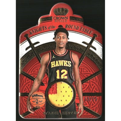 2023-24 Crown Royale Knights of the Round Table Jerseys Prime #24 De'Andre Hunter/25
