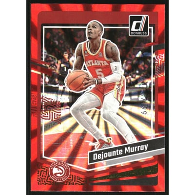 2023-24 Donruss Holo Red Laser #31 Dejounte Murray
