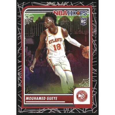 2023-24 Hoops Haunted Hoops Holo Webs #27 Mouhamed Gueye