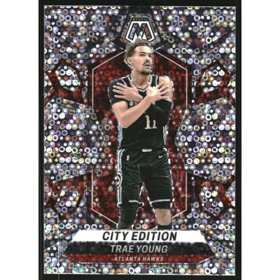 2023-24 Panini Mosaic Mosaic Fast Break Silver #274 Trae Young/City Edition
