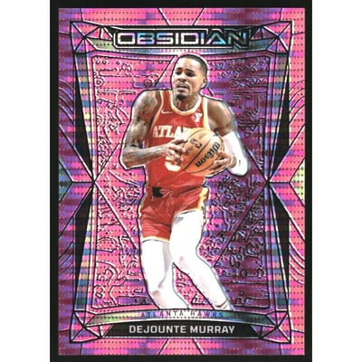 2023-24 Panini Obsidian Electric Etch Pink Pulsar #129 Dejounte Murray