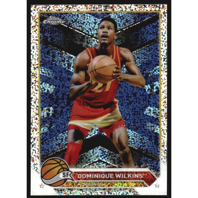 2023-24 Topps Chrome Speckle Refractors #166 Dominique Wilkins