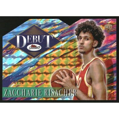 2024-25 Finest Debut Gold Geometric Refractors #D4 Zaccharie Risacher