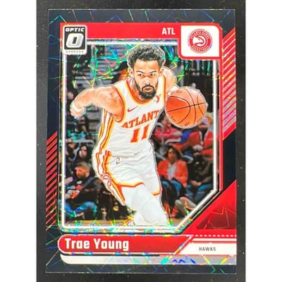 2024-25 Panini Donruss Optic Black Velocity #186 Trae Young /39