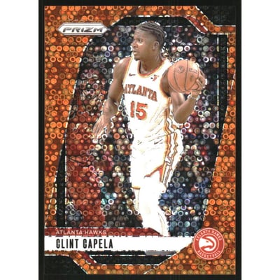 2024-25 Panini Prizm Prizms Fast Break Orange #161 Clint Capela