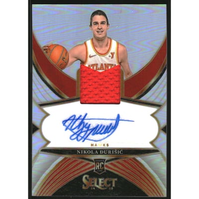 2024-25 Select Rookie Jersey Autographs #30 Nikola Durisic