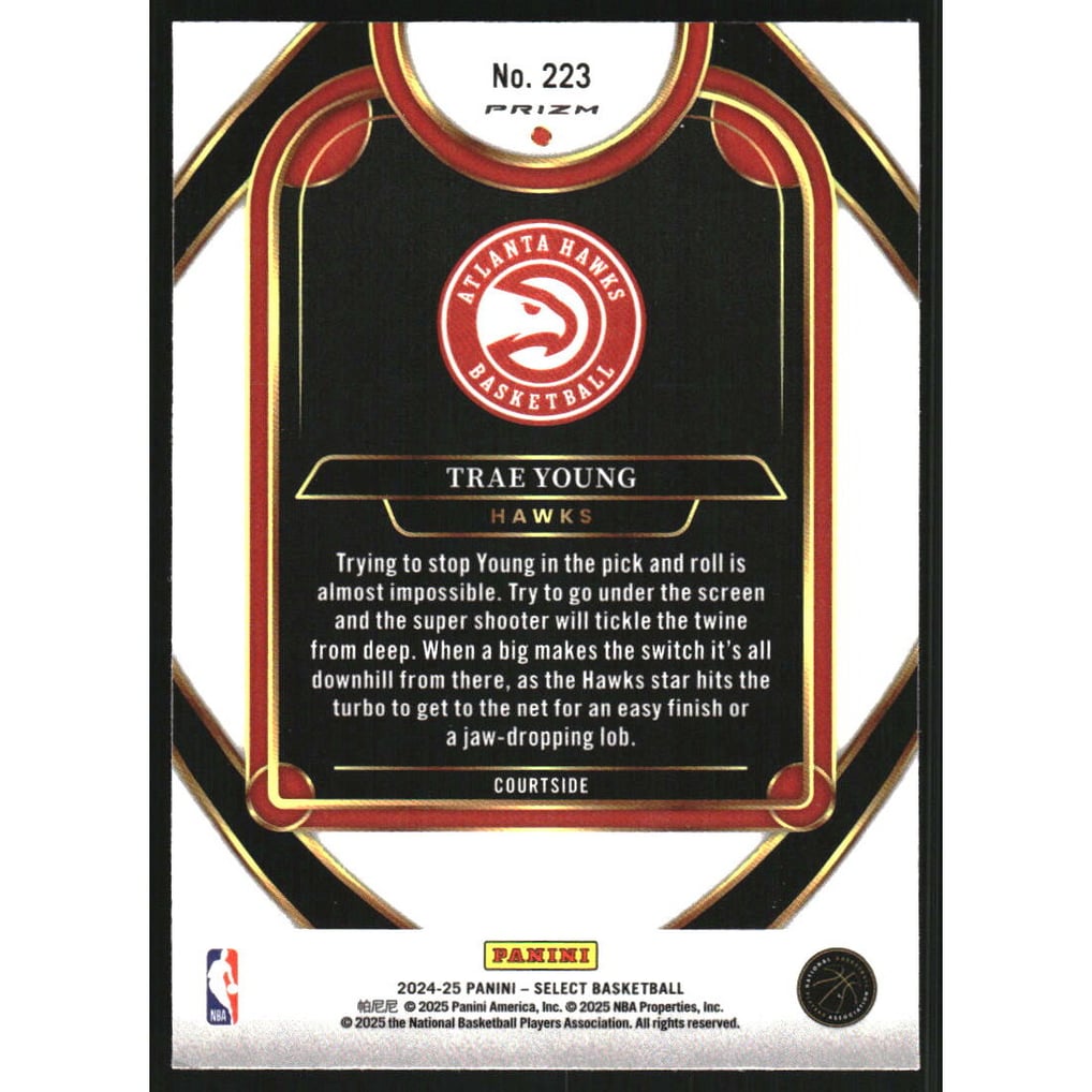 2024-25 Select Silver Prizms #223 Trae Young