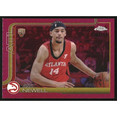 2025-26 Topps Chrome Magenta Refractors #273 Asa Newell
