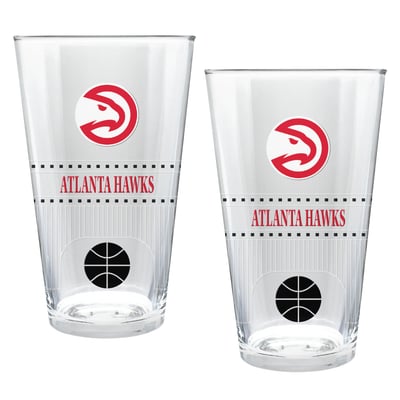 Atlanta Hawks Two-Piece 16oz. Stadium Pint Glass Set
