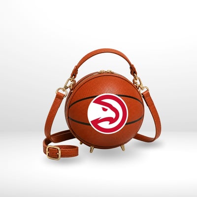 Atlanta Hawks by Jill Martin Basketball Crossbody Fan Bag