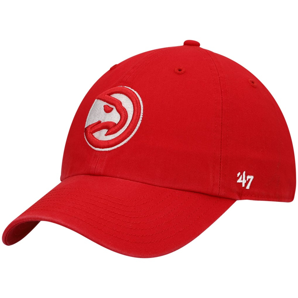 Men's Atlanta Hawks '47 Red Core Logo Clean Up Adjustable Hat