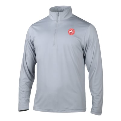 Atlanta Hawks Columbia Fairway Break Quarter-Zip Pullover - Gray
