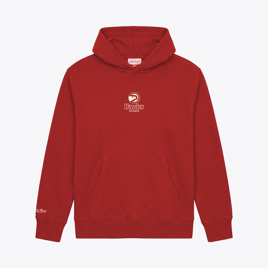 Mitchell & Ness Atlanta Hawks Red Core Fleece Hoodie