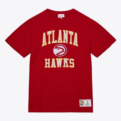  Atlanta Hawks Mitchell & Ness Hardwood Classics Legendary Slub T-Shirt - Red