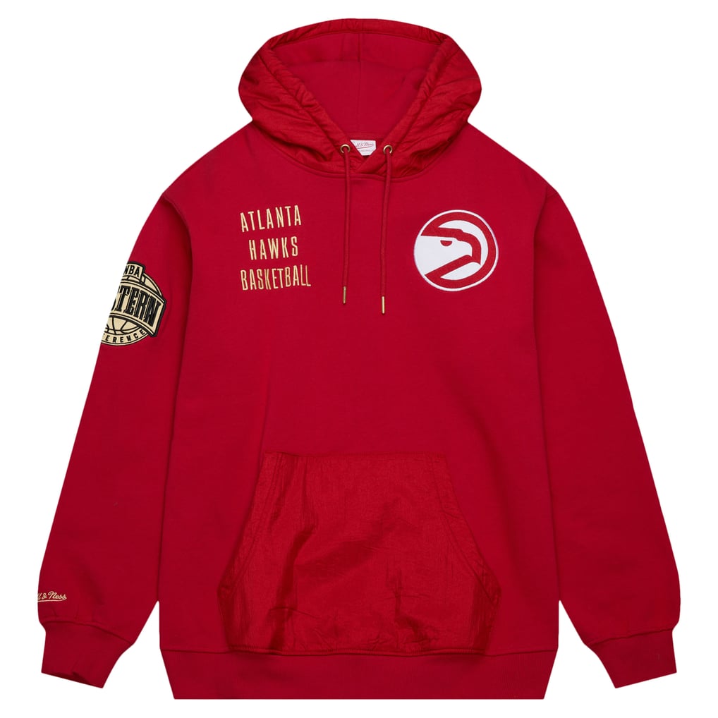 Mitchell & Ness Atlanta Hawks Red Team OG 2.0 Vintage Logo Fleece ...