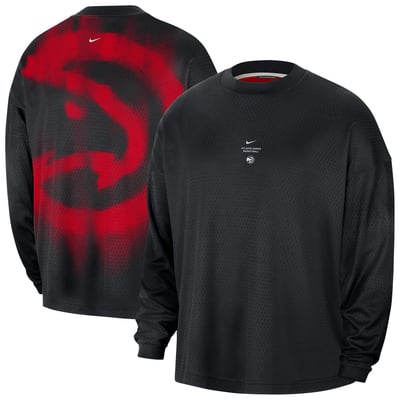 Atlanta Hawks Nike 2026 Standard Issue Pre-Game Performance Long Sleeve T-Shirt - Black