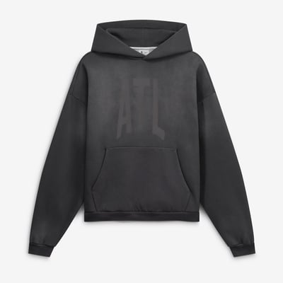 Atlanta Hawks Nike 2026/27 Standard Issue Travel Washed Fleece Pullover Hoodie - Charcoal