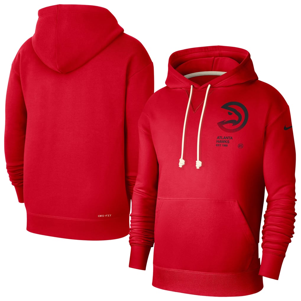Atlanta Hawks Nike Courtside Standard Issue Premium Performance Pullover Hoodie - Red