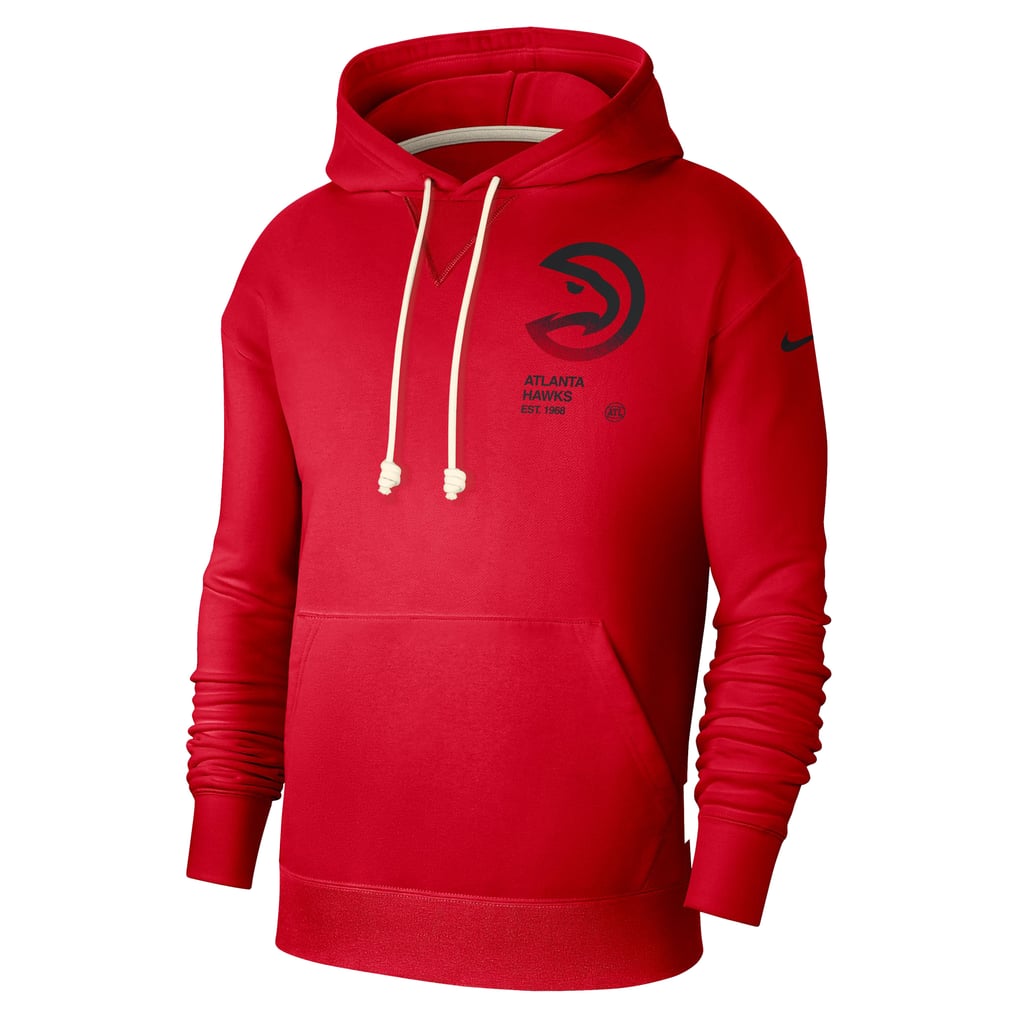 Atlanta Hawks Nike Courtside Standard Issue Premium Performance Pullover Hoodie - Red