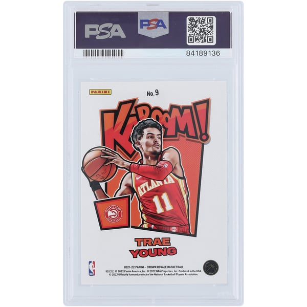 Trae Young Atlanta Hawks 2021-22 Panini Crown Royale Kaboom! #9 
