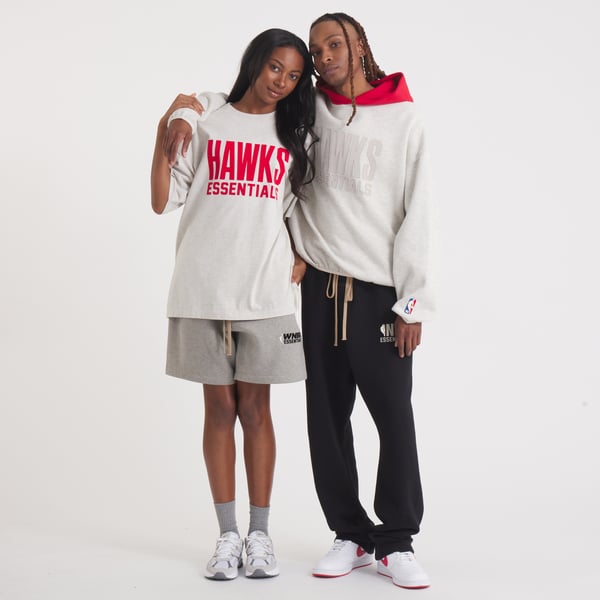 Atlanta Hawks Fear of God Unisex NBA x ESSENTIALS Pullover Hoodie 