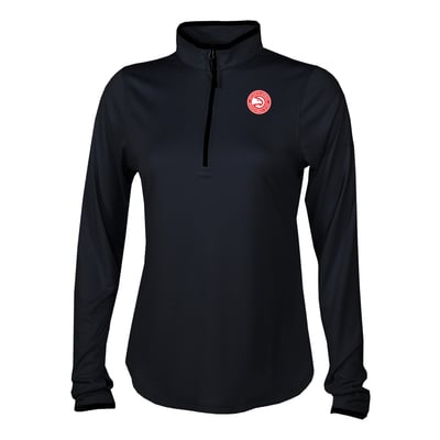 Atlanta Hawks Columbia Women's Fairway Breeze Quarter-Zip Pullover - Black