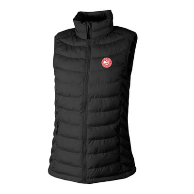 Atlanta Hawks Columbia Women's Powder Lite II Omni-Heat Reflective Full-Zip Puffer Vest - Black