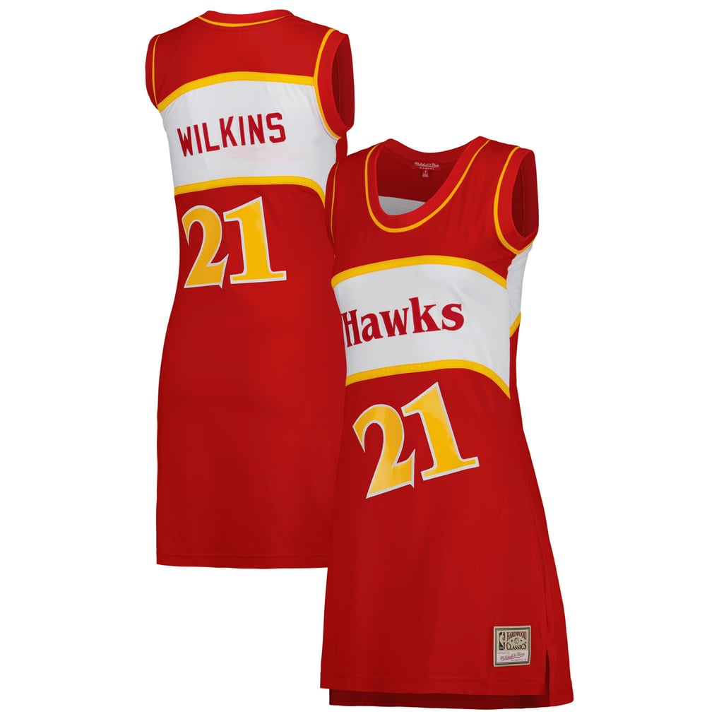 authentic jersey dress Women's Atlanta Hawks Dominique Wilkins Mitchell & Ness Red 1986 Hardwood Classics Name & Number Player LowStock:42968467734579