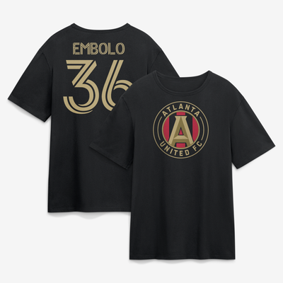 Breel Embolo Atlanta United FC Authentic Stack Name & Number T-Shirt - Black