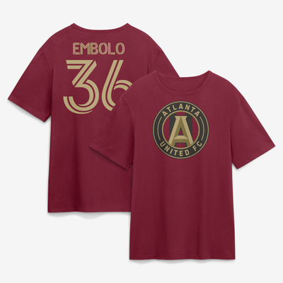 Breel Embolo Atlanta United FC Authentic Stack Name & Number T-Shirt - Red