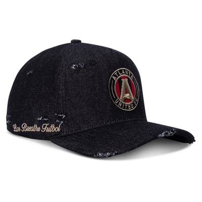 Atlanta United FC Live Breathe Futbol Unisex Distressed Snapback Hat - Black
