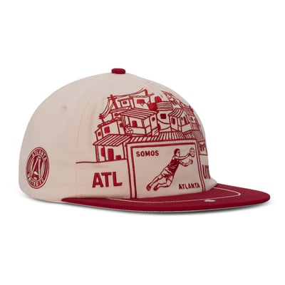 Atlanta United FC Live Breathe Futbol Unisex Somos Atlanta Collection Snapback Hat - Cream/Red