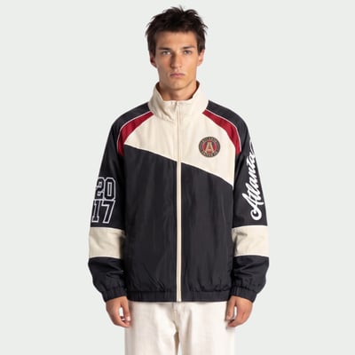 Atlanta United FC The Wild Collective Unisex Oversized Full-Zip Track Jacket - Black/Cream