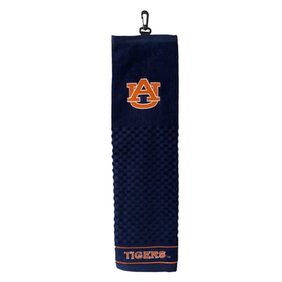 Auburn Tigers 16" X 22" Tri-Fold Embroidered Scrubber Golf Towel