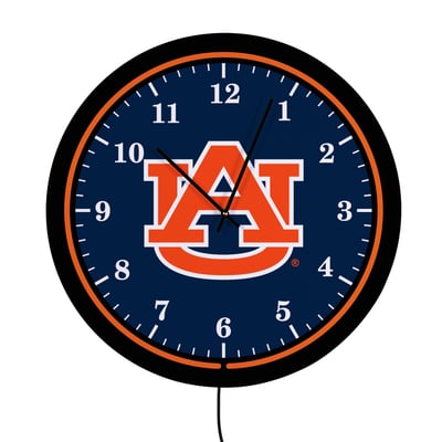 Auburn Tigers 18" Lighted Round LED Wall Clock