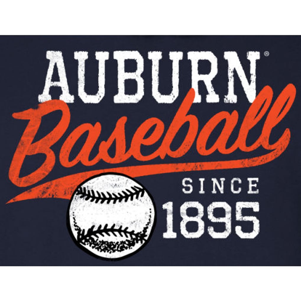 Auburn Tigers Ballpark Pullover Hoodie - Navy Blue