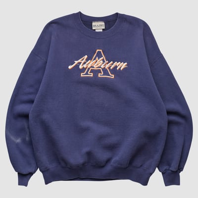 Auburn Tigers Brazos Sportswear 90s Pullover Sweatshirt - Navy - S by Fanatics Real Vintage